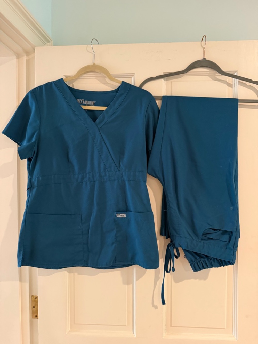 Grey's Anatomy Teal V-Neck Scrub Top